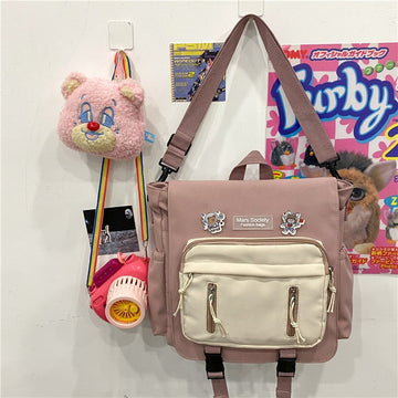 DCIMOR New Lovely Multifunctional Backpack Teenage Girl Portable Travel Bag Female Small Schoolbag Insert Buckle Women Backpacks